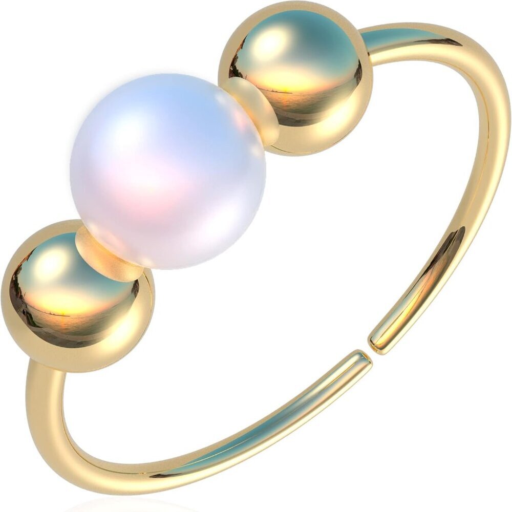 Cute Gold Nose Hoop - Handmade 14k Gold Nose Ring with a 3mm White Pearl - Hypoa